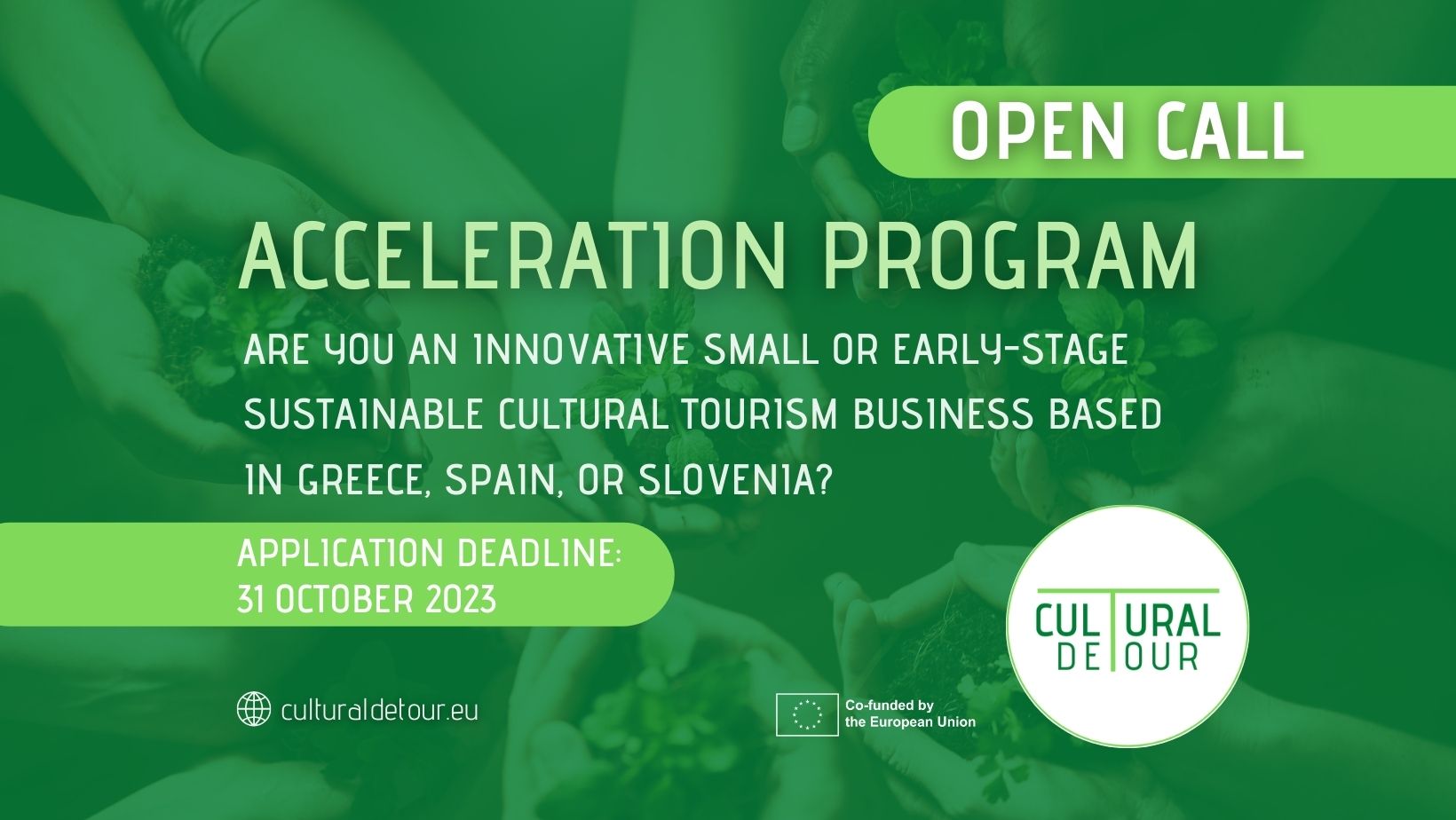 Cultural DeTour Accelerator (CDTA) Program Call for  Expression of Interest is Now Open